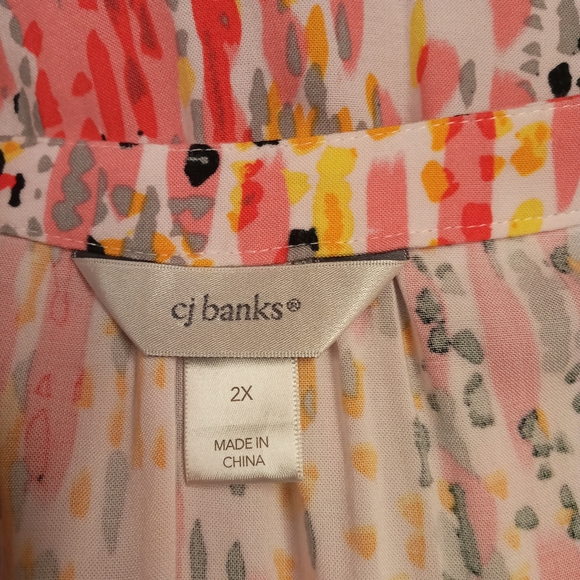 Cj Banks Womens 2x white top - Picture 6 of 10